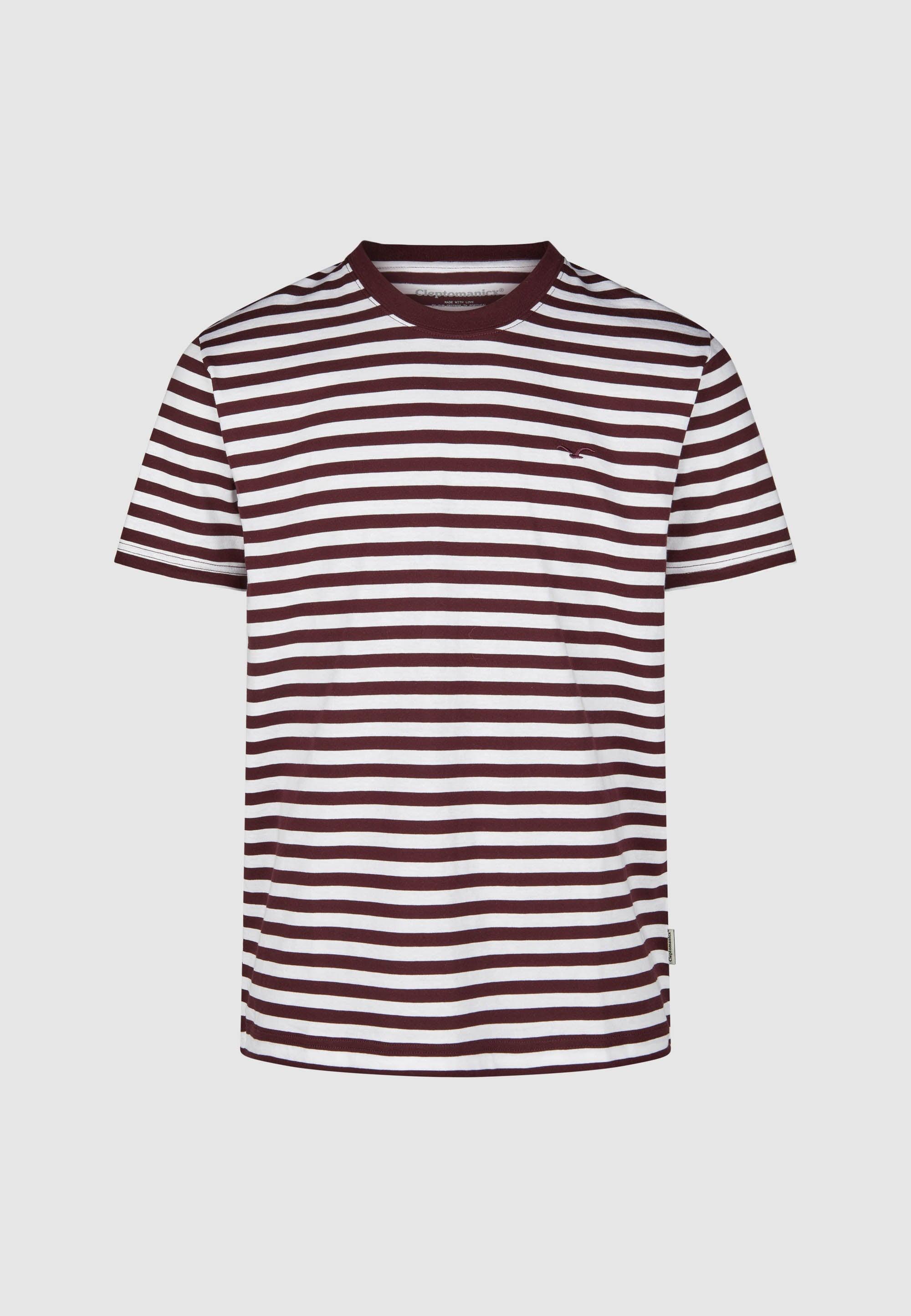 Cleptomanicx Ligull Winetasting Stripe Tee T-Shirt Herren gestreift